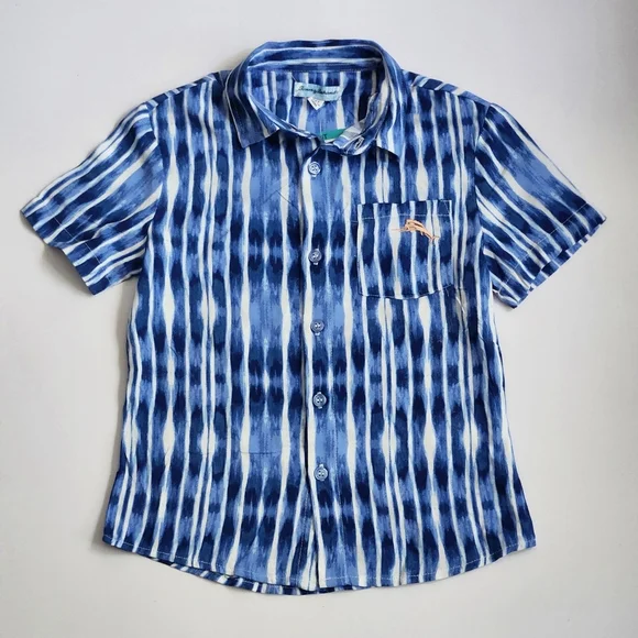 Tommy Bahama Boys Set 3-pieces Button Down Shirt Graphic T-Shirt & Shorts Size 4 - Picture 5 of 16